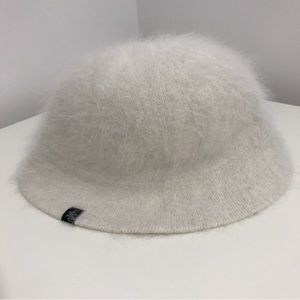 Brody Angora Wool White Hat